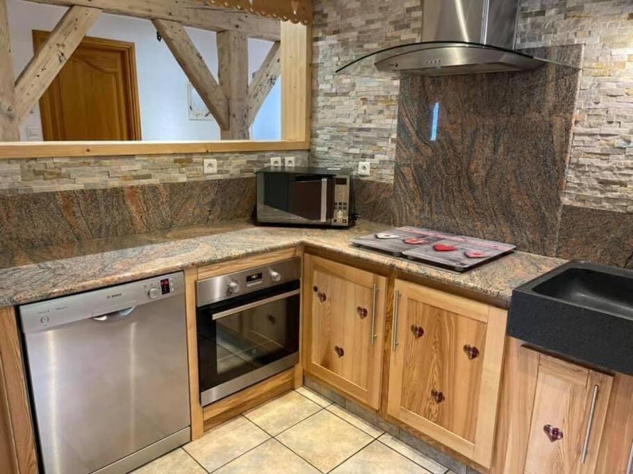Chalet Spa Le Diamant Nathalie Mn La Rouge La Bresse Luaran gambar
