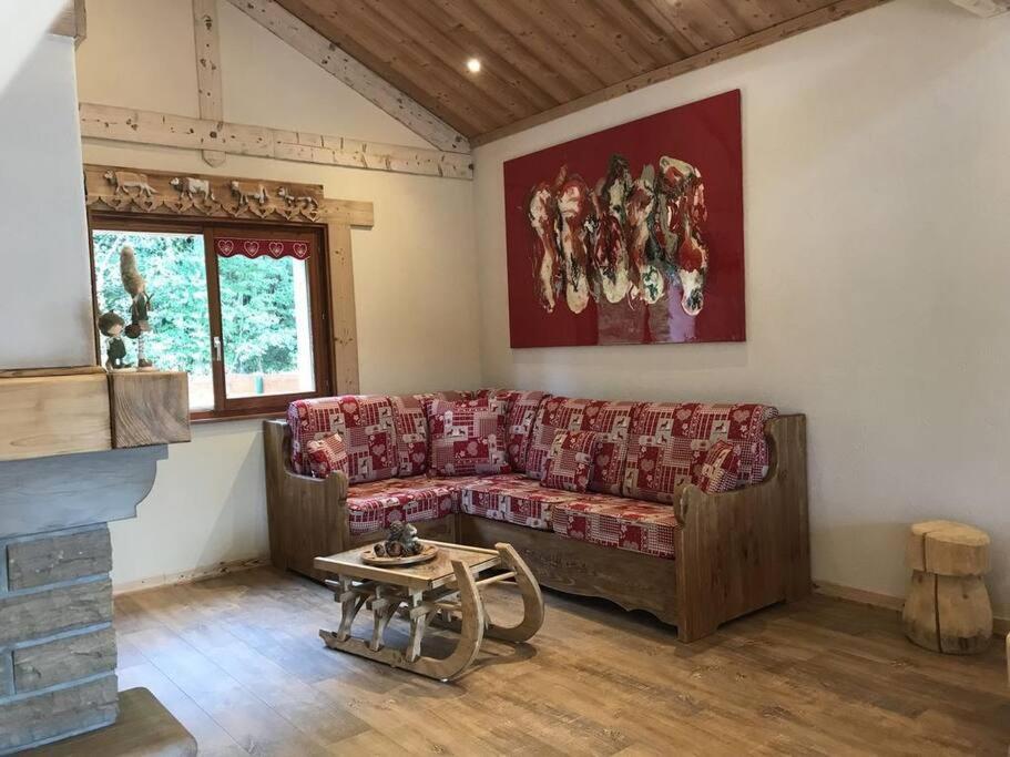 Chalet Spa Le Diamant Nathalie Mn La Rouge La Bresse Luaran gambar