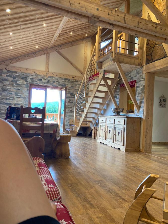 Chalet Spa Le Diamant Nathalie Mn La Rouge La Bresse Luaran gambar