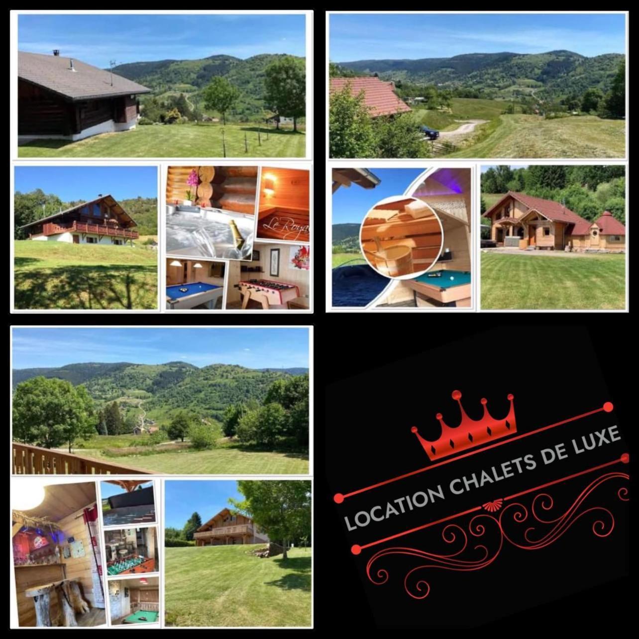 Chalet Spa Le Diamant Nathalie Mn La Rouge La Bresse Luaran gambar